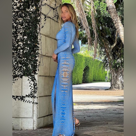 Parker Dress Electric Crocodile - Picture 2 of 4